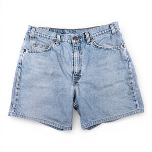 Vintage Levis 550 Shorts Mens 32 Blue Jean Denim Cotton Light Wash Relaxed Y2K